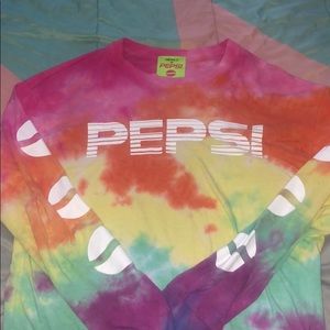 Forever 21 x Pepsi long sleeve tie dye long sleeve